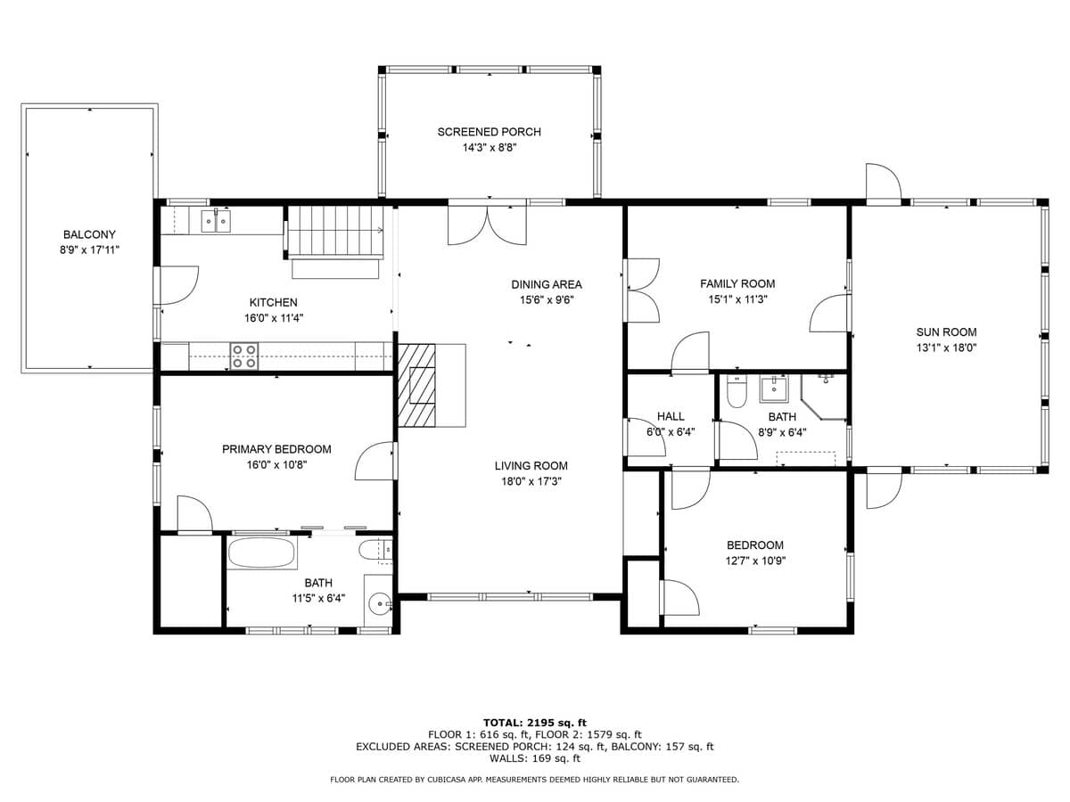 Wonderwood Cottage 2nd Floor Plan.