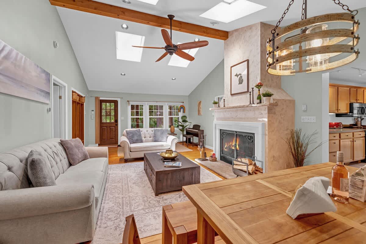 Warmth, skylights, and laid-back elegance in every detail.