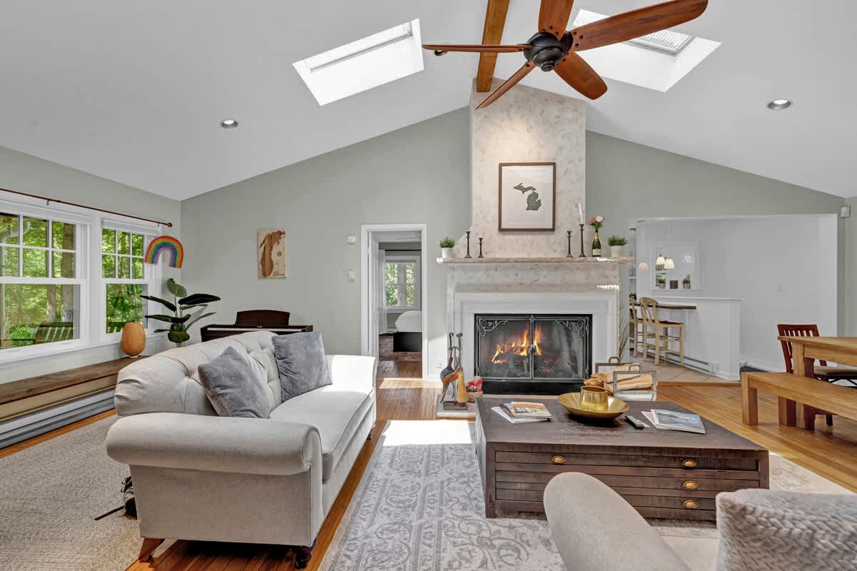 A bright, stylish space perfect for relaxing and reconnecting.