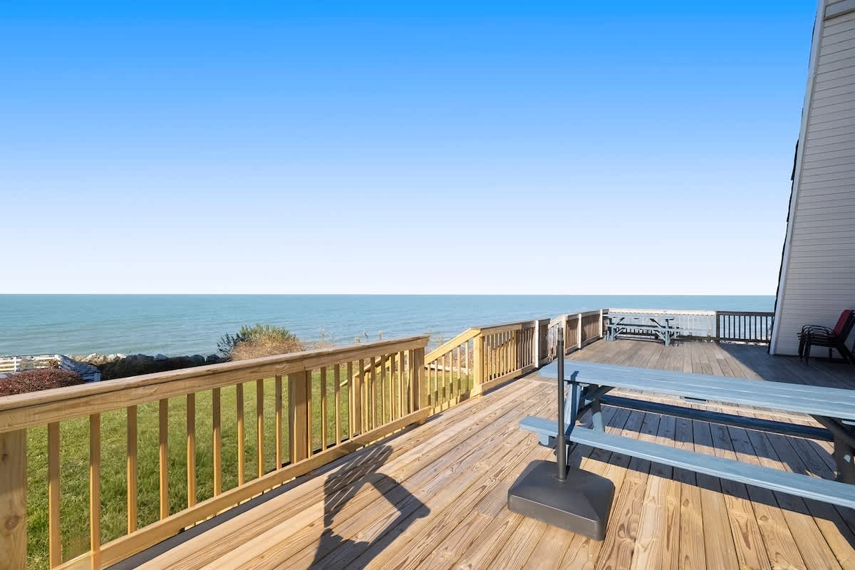 Enjoy outdoor living with sunshine, shoreline, and the best views in Stevensville.