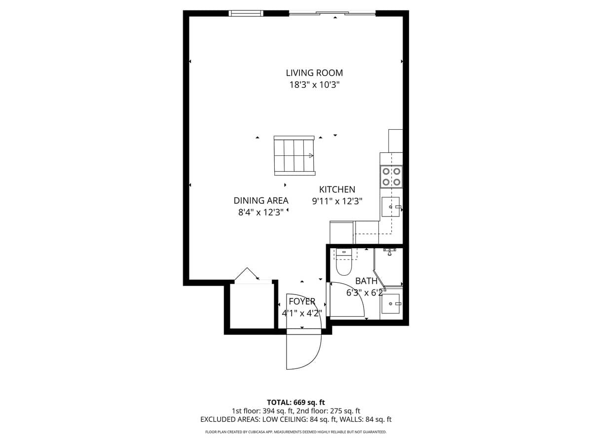 Leila's Chalet 1st Floor Layout.