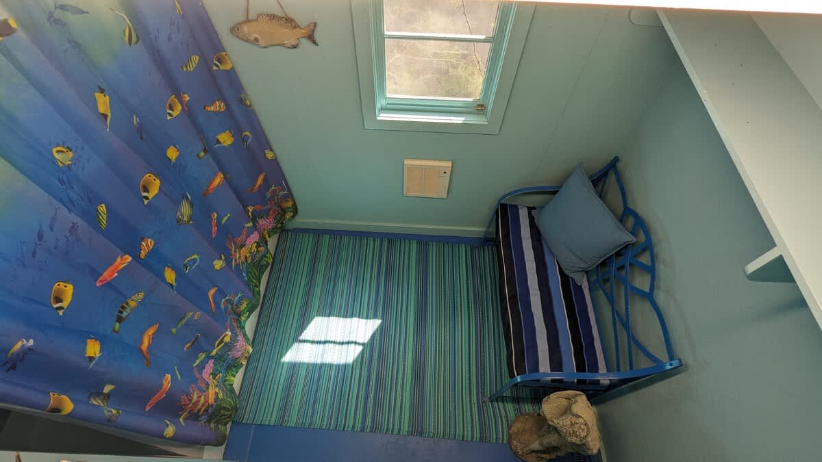 A fun little spot for kids to play, read, and imagine ocean adventures.