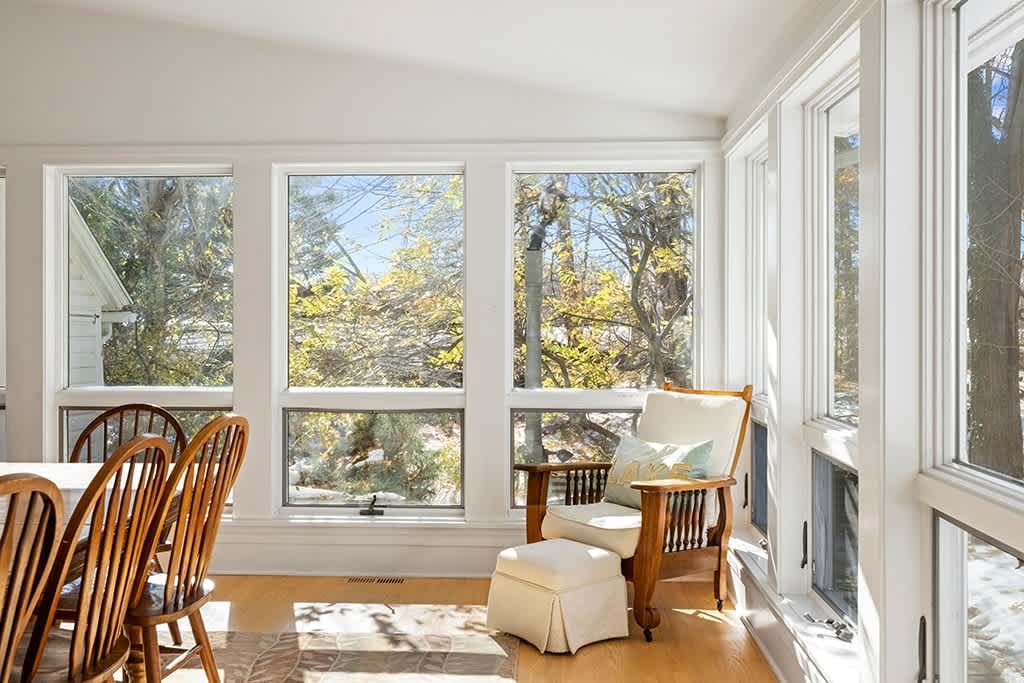 Your sunlit reading retreat awaits at The Farmhouse.