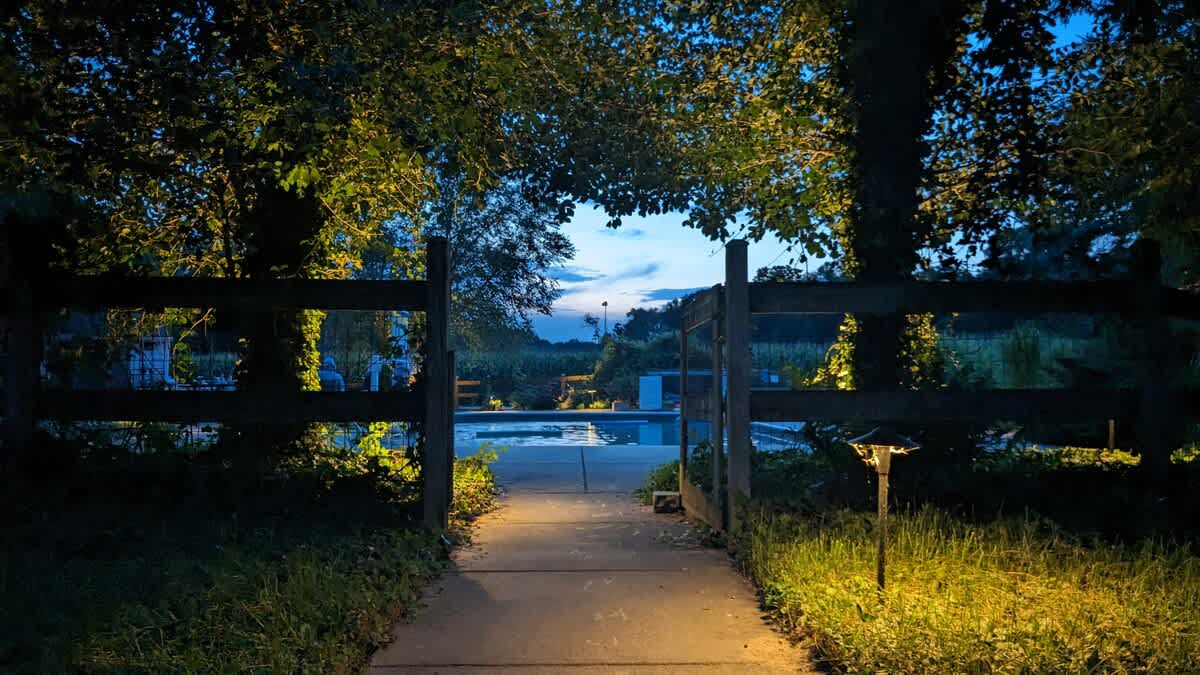 End the day with a tranquil twilight swim at Berrywood Farm.