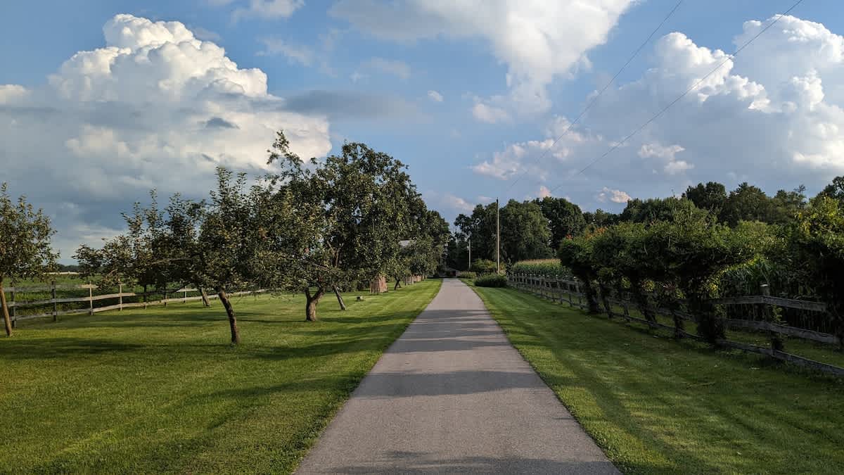 A perfect path for morning walks, fresh air, and open-sky views.