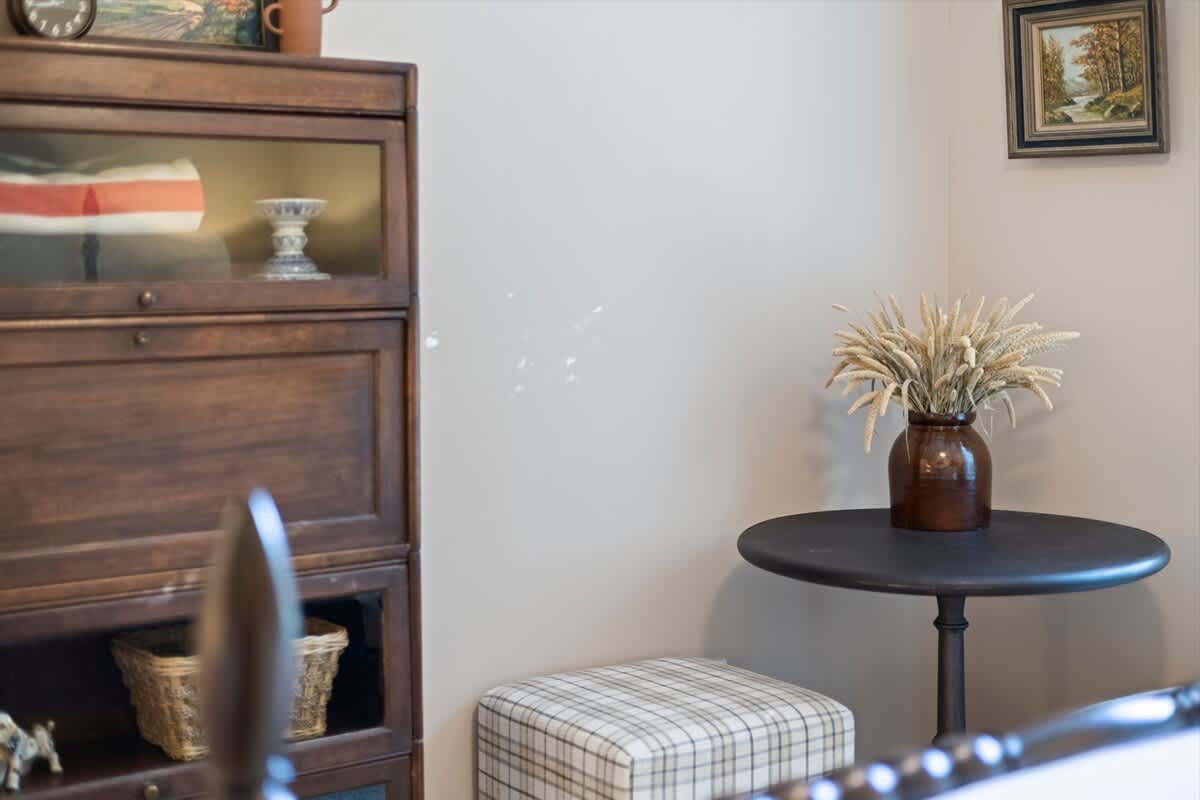 A collected corner filled with natural light and quiet beauty.
