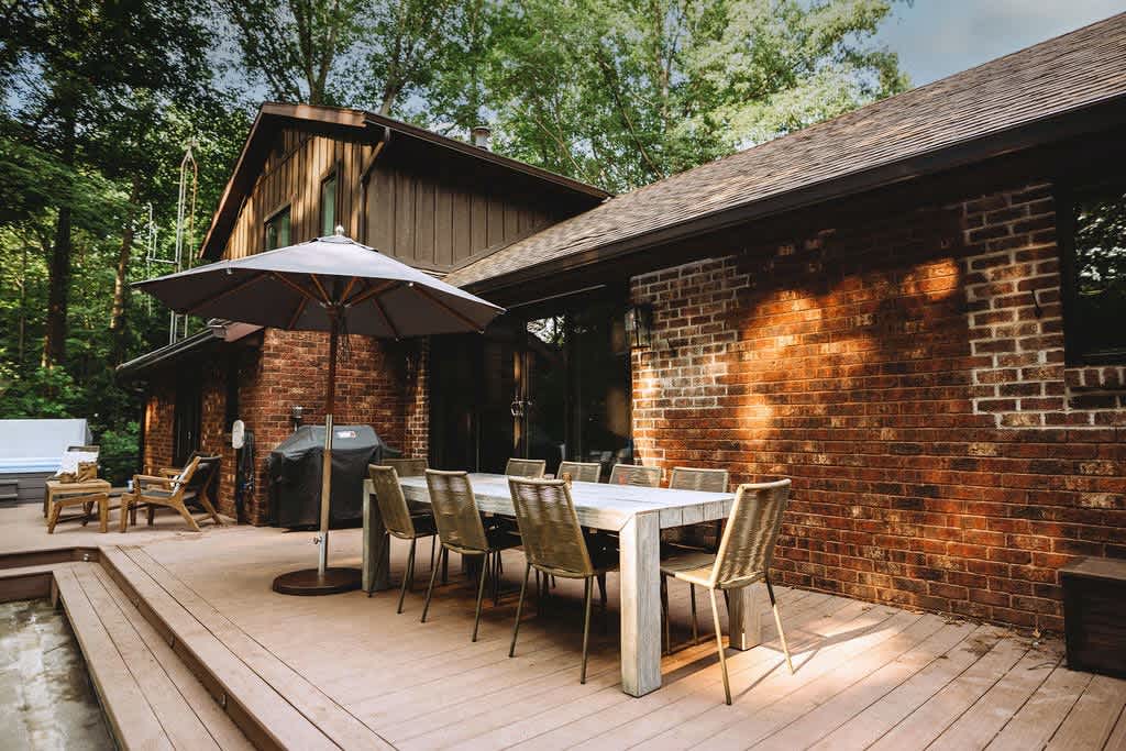 Our spacious deck is perfect for grilling, sharing, and lingering outside.