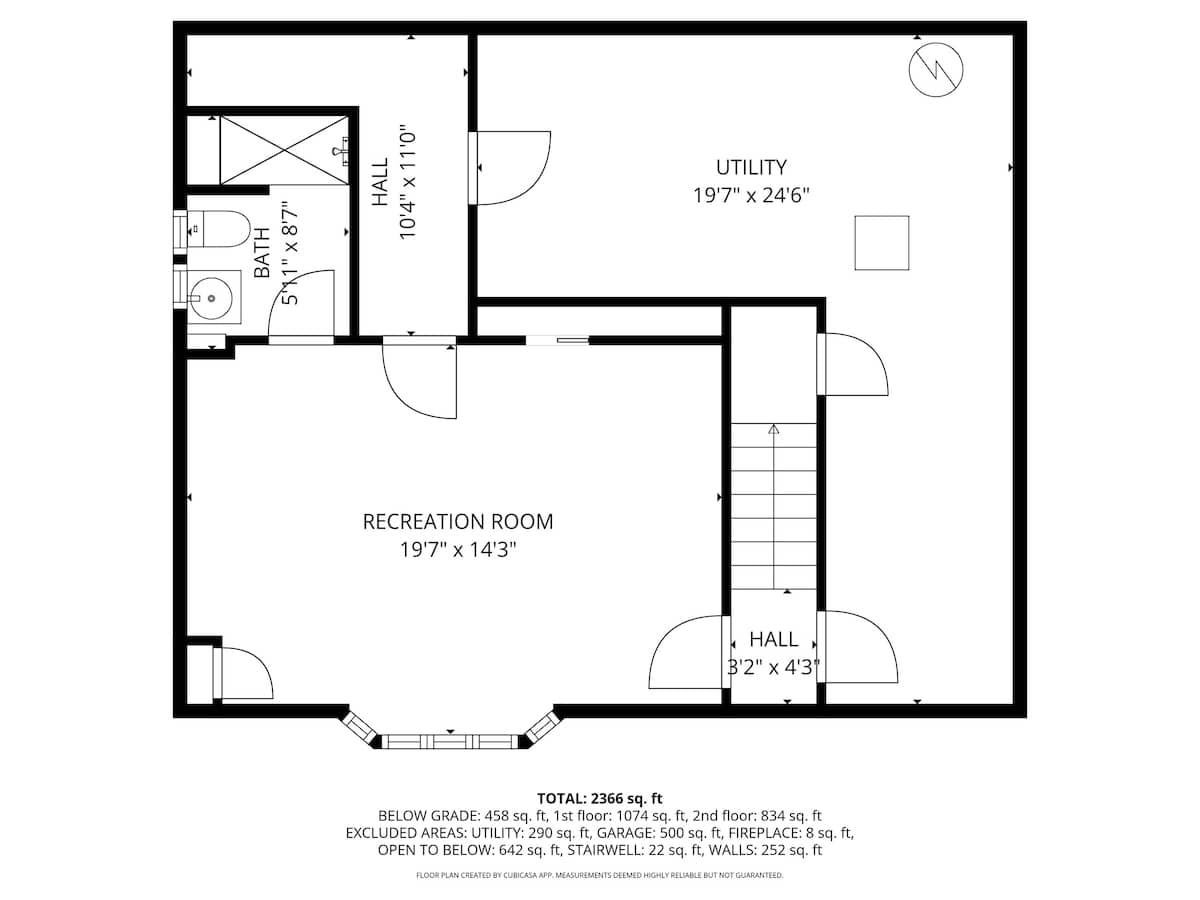 Loma House basement layout.
