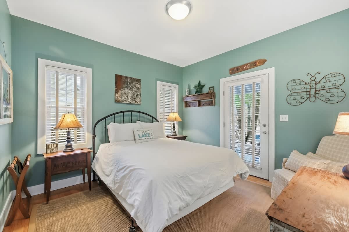 Bedroom 2 is on the main level and has a queen-size bed.