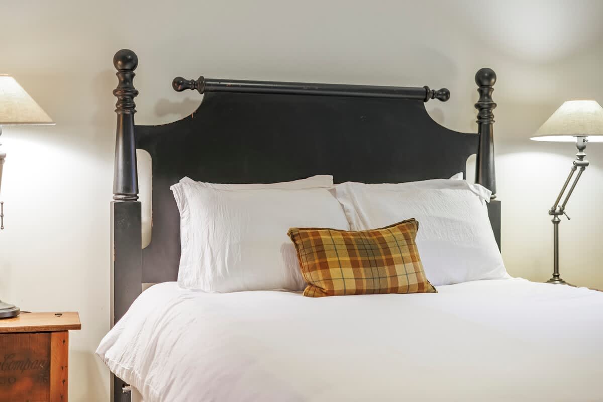 The signature suite has a super soft queen-size bed.