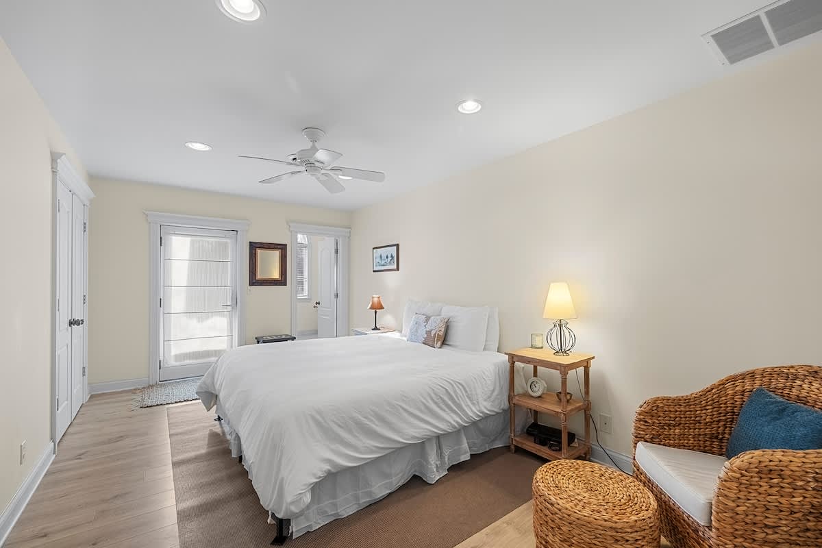 Enjoy uninterrupted rest in quiet, comfortable bedroom 2.