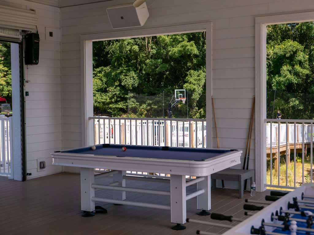 Take a break and enjoy a friendly pool match at the Resort's clubhouse.