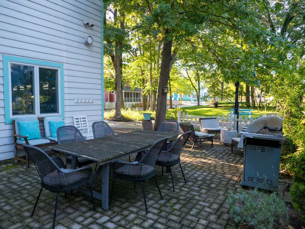 Dine and unwind in your private outdoor space.
