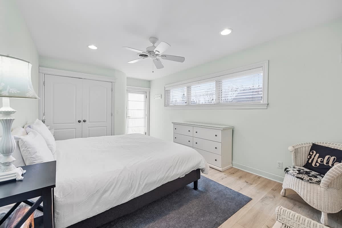 Bedroom 3 is on the upper level and has a king size bed.