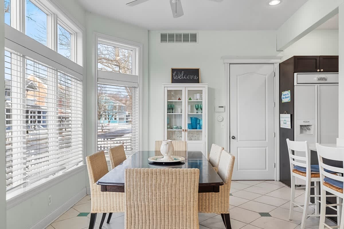Our sunlit dining table is where meals, conversations and memories come together.