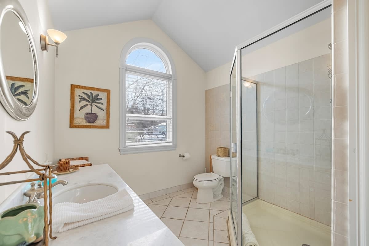 The home has four full bathrooms, room for everyone!