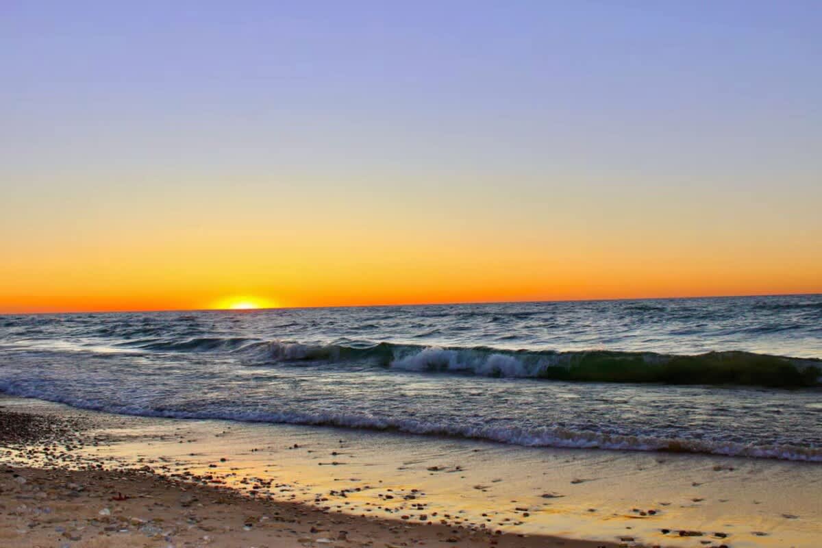 Sunset views at Chalet on the Lake are always the highlight of every stay.