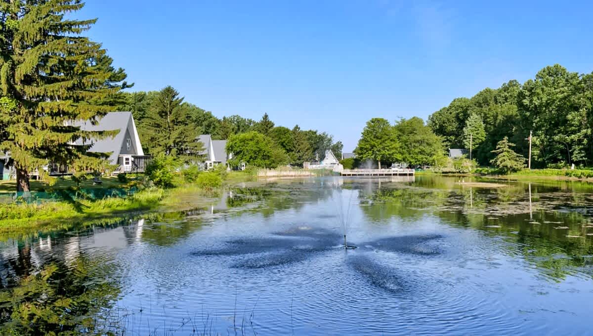 Here's a favorite spot for guests who enjoy walking the grounds.