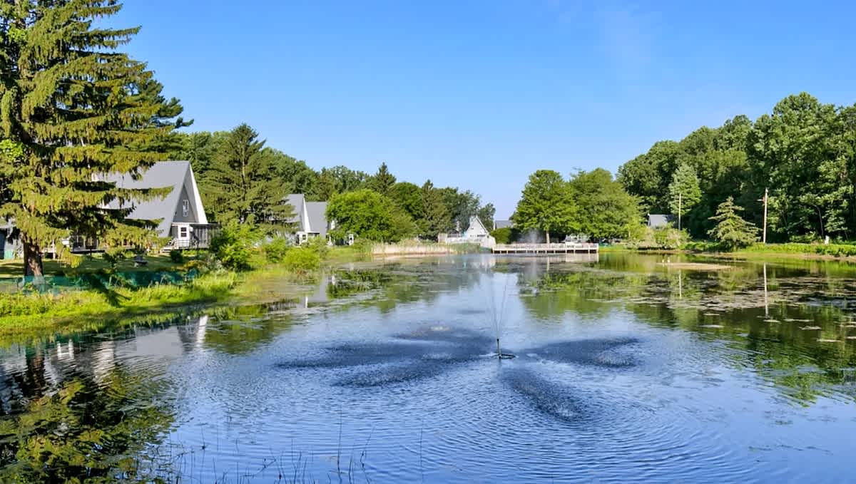 Here's a favorite spot for guests who enjoy walking the grounds.