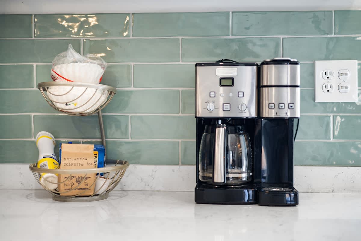 Brew a cup before heading out for a day along Lake Michigan.