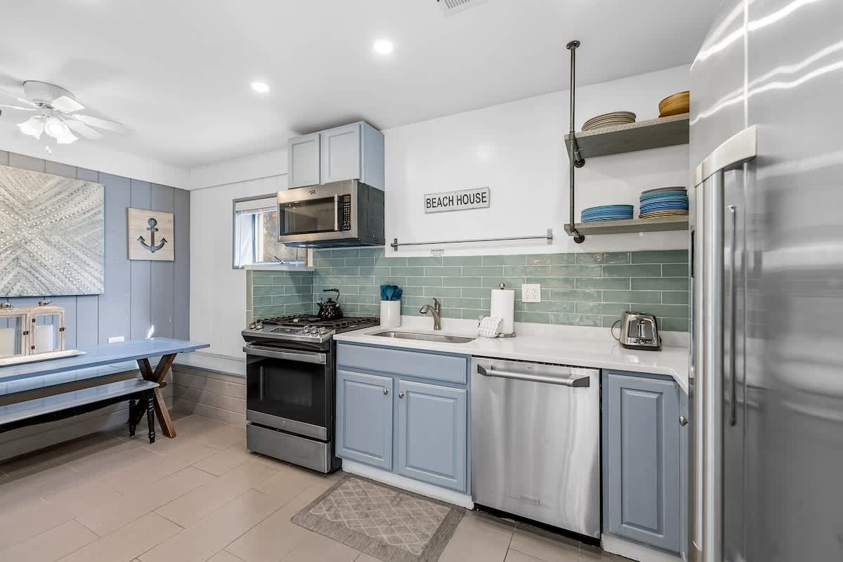 A fully stocked kitchen = effortless cooking during your stay.