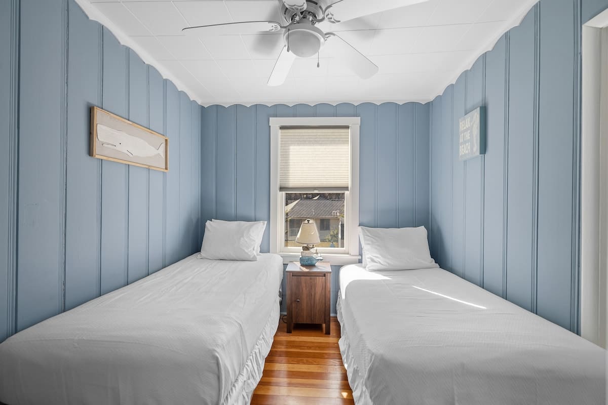 Bedroom 4 is on the upper level and has a 2 twin-sized beds.