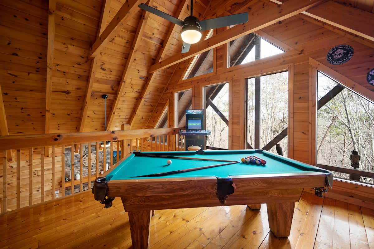 Loft game room area