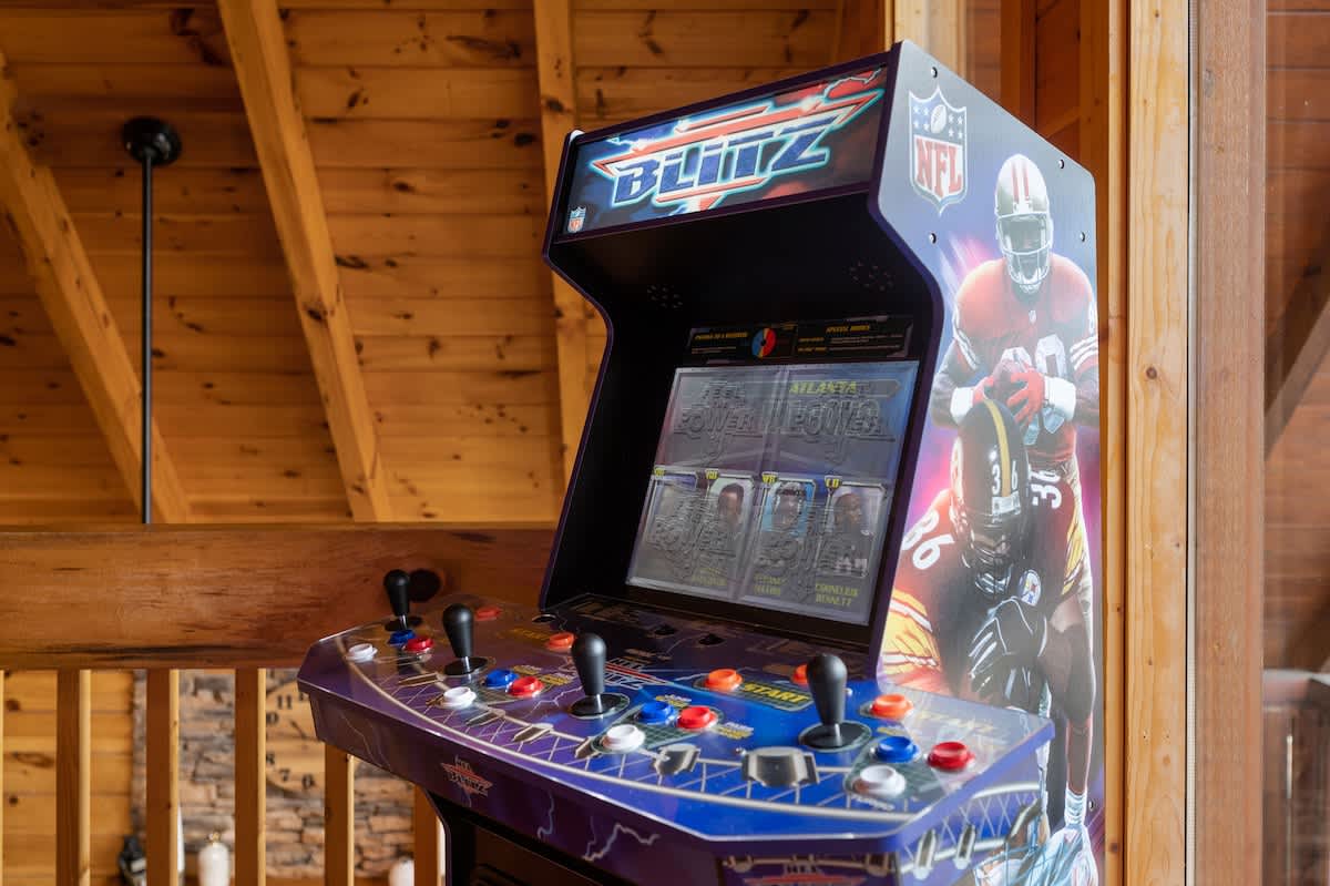 NFL Blitz is available at the loft game room area!