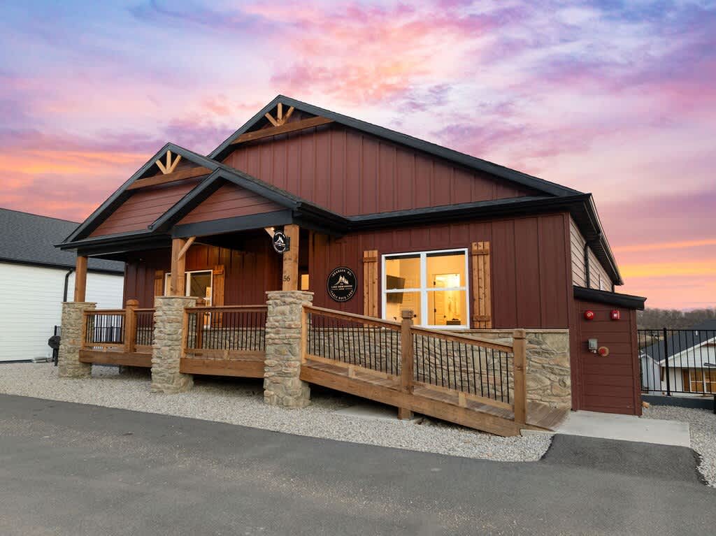 Front of Lodge (EV Charger on right side)