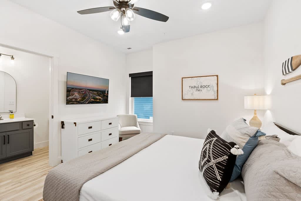 Downstairs King Bedroom (with desk and reading chair)