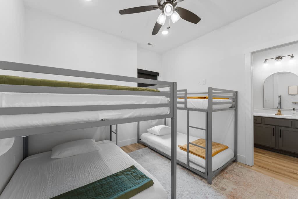 Adult Bunk Room (Sleeps 4!) and private bathroom / shower.