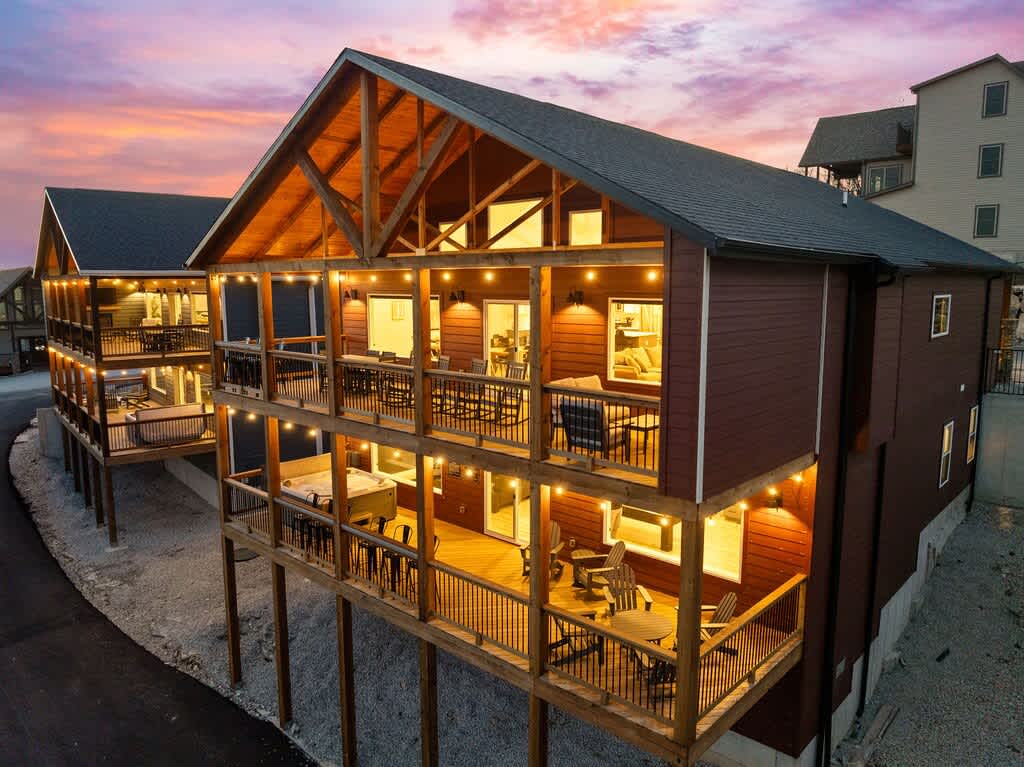 Twilight view of Upper / Lower Decks