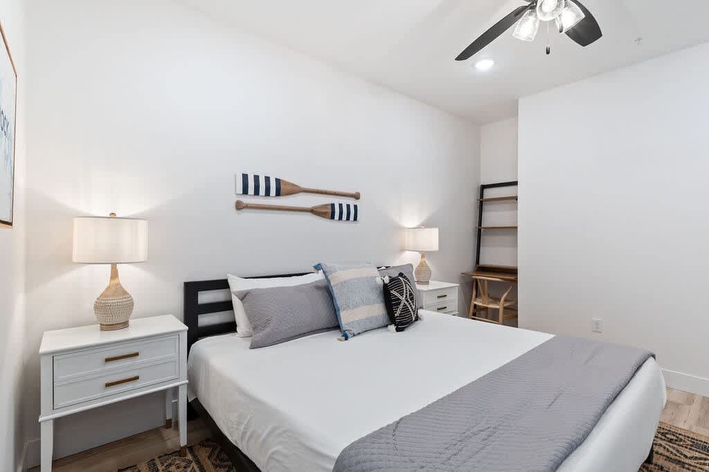 Downstairs King Bedroom (with desk and reading chair)