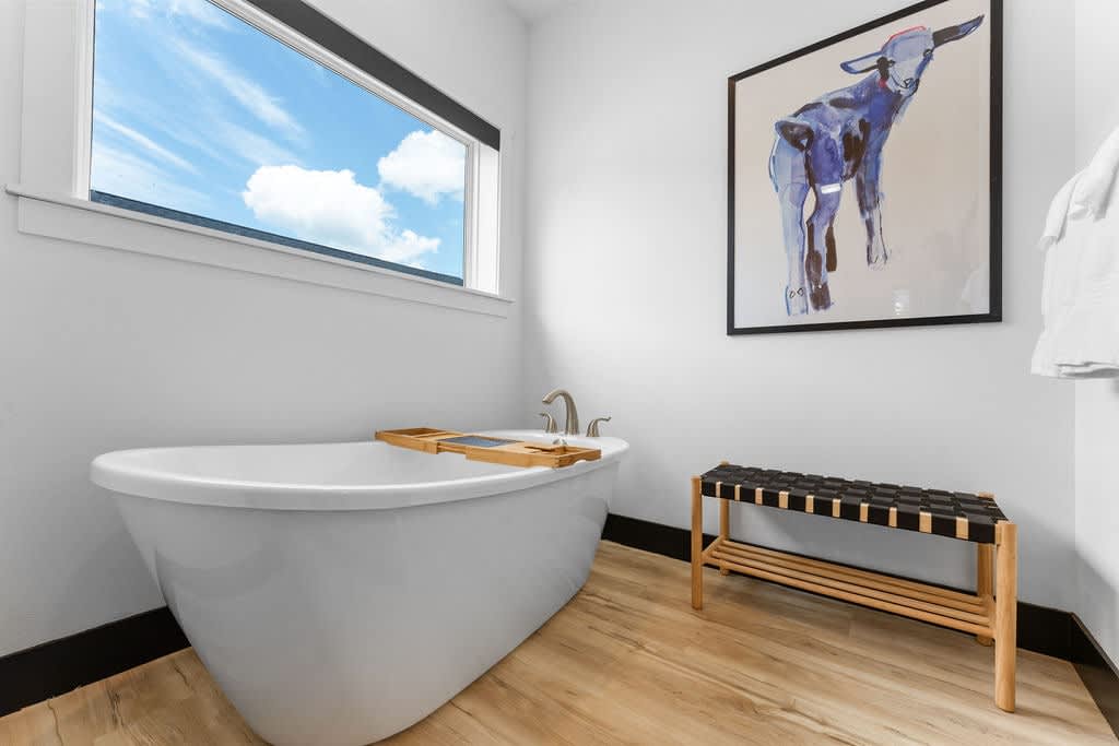 Relax and enjoy a bath at the end of a long day.