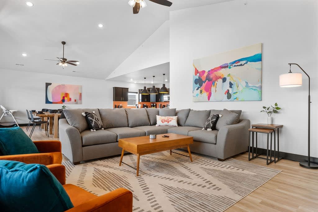 Between the furniture and the art on the walls...WOW!