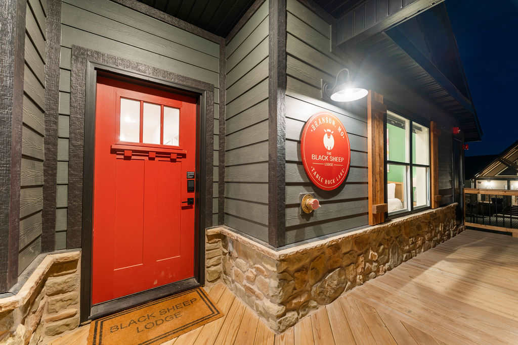 You can't miss the red sign and red door when you're looking for Earl's spot!