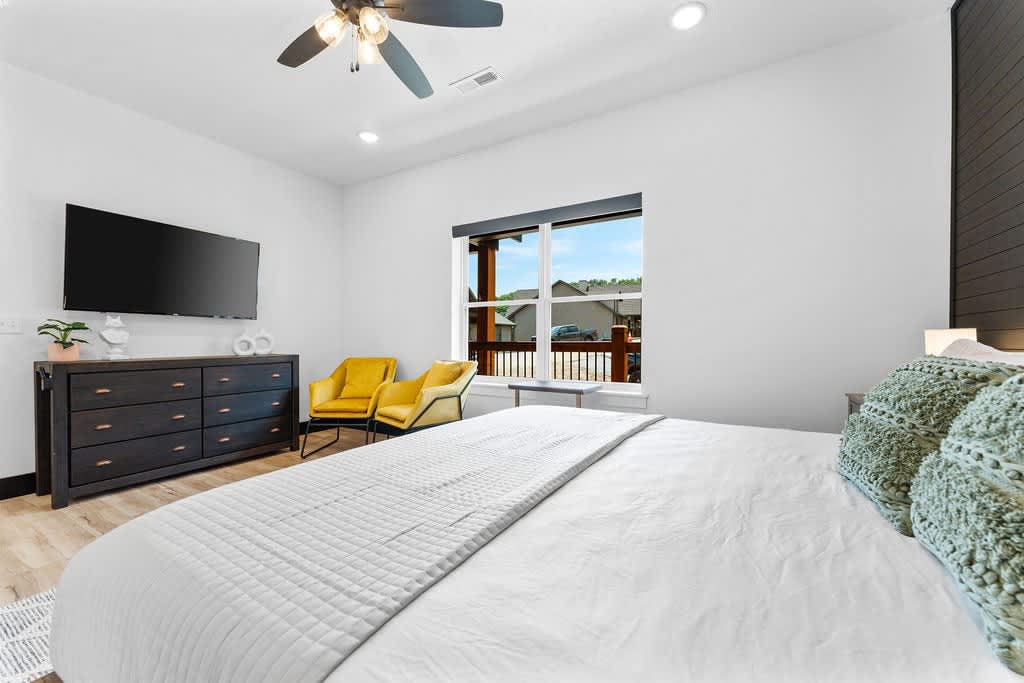 55" Smart Roku TV for your streaming enjoyment in the evening!