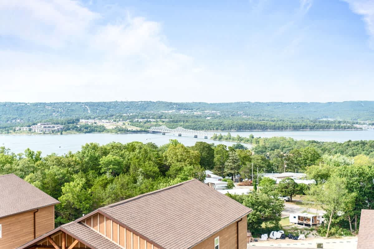 This is your view off of the back deck!  Incredible panoramic lake view!