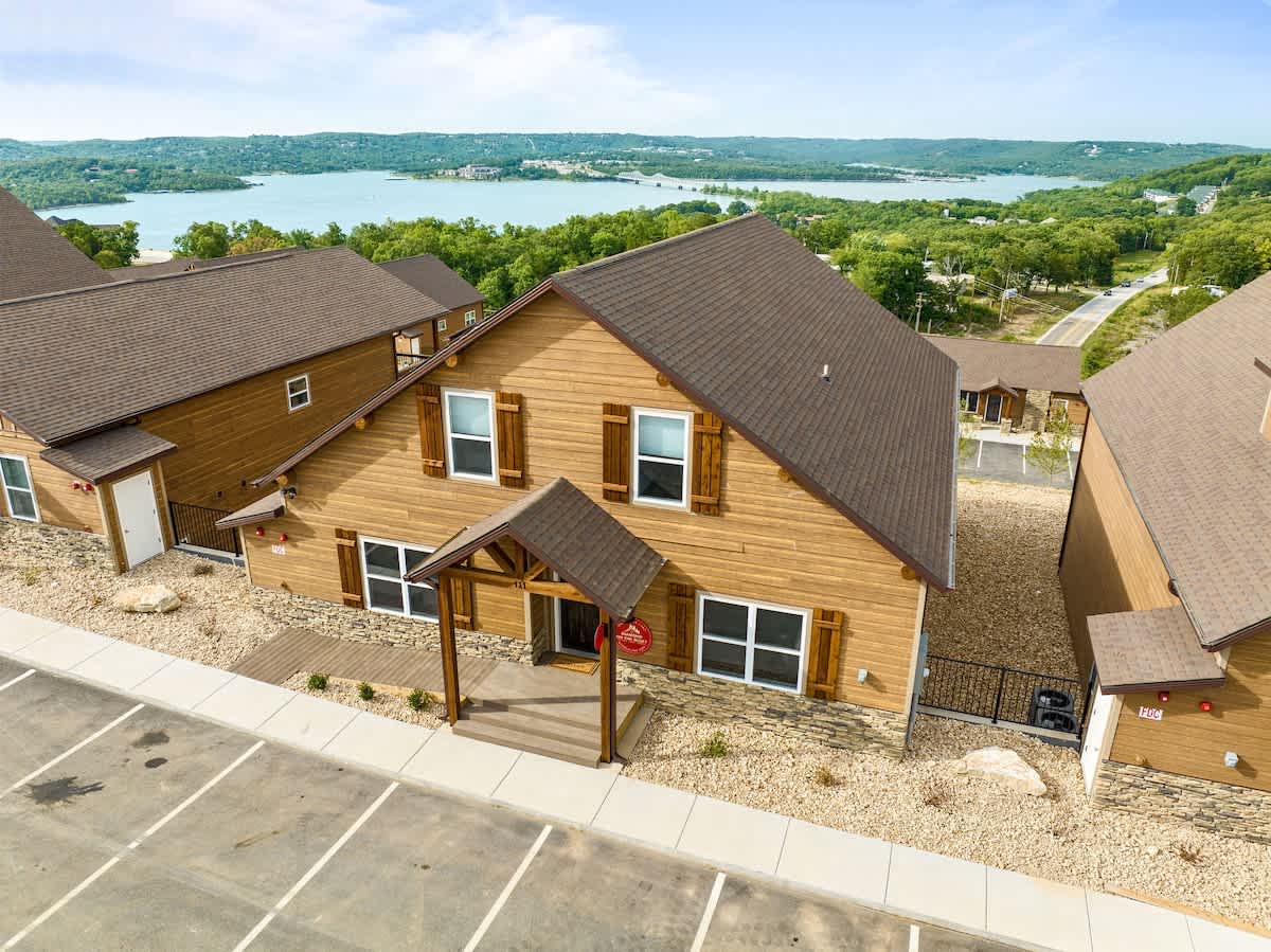 Daytime view (note the incredible panoramic view off the back deck!) - You can't find views like this anywhere else!