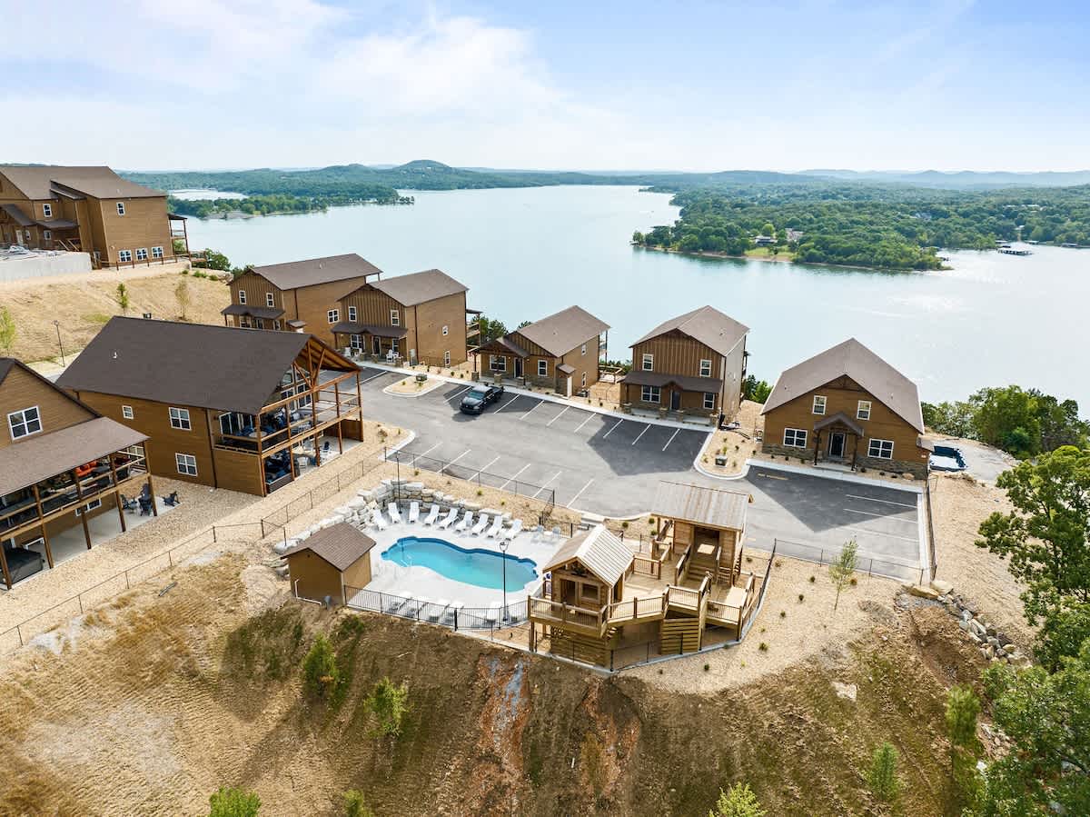 View of the kids pool and playground area (walkable)