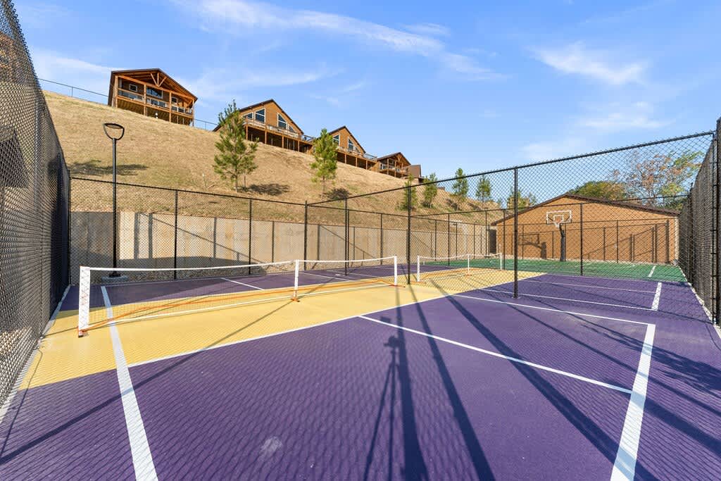 Pickleball Courts are also available for guests to use, right by the entrance to Wilderness Mountain! 
