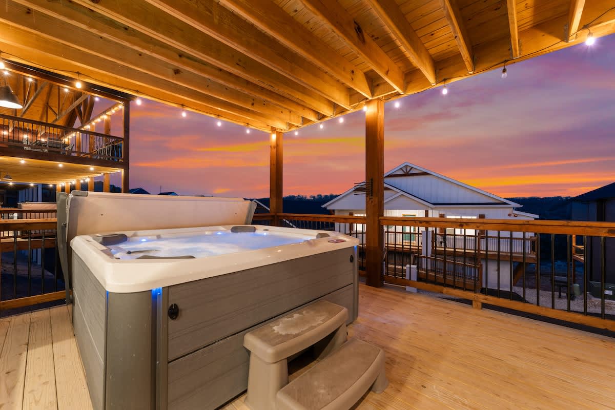 Lower Deck - Private Hot Tub and Outdoor Seating