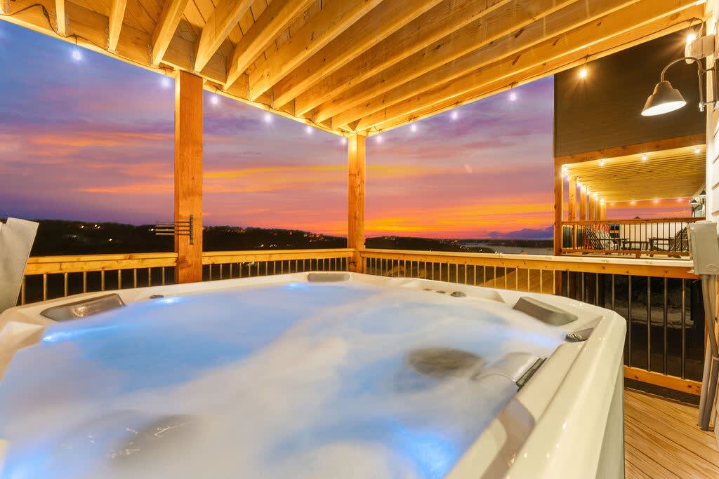 Private Hot Tub with a Lake View