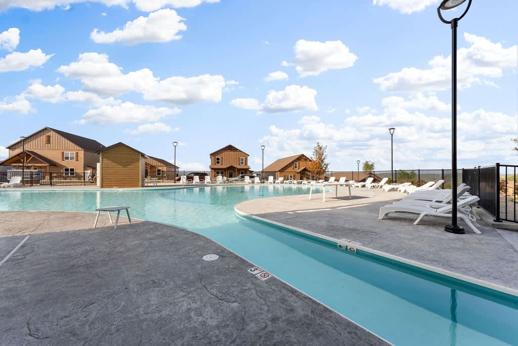 Lazy River feeding into the Outdoor Pool