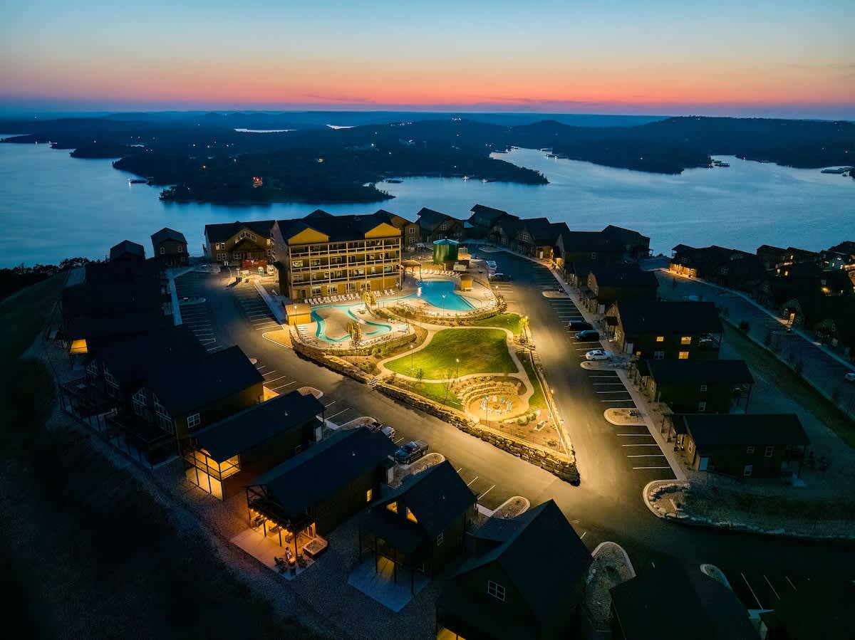 The Wilderness Mountain Lodges are perched on the hill, with fantastic views of Table Rock Lake and the surrounding area