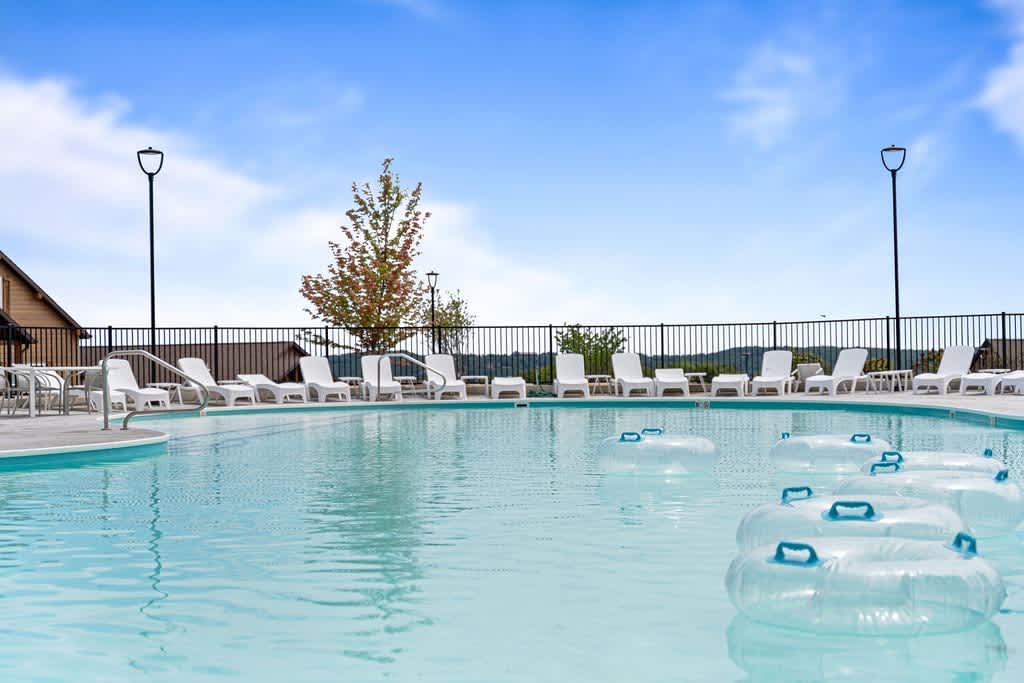 Outdoor Pool - In front of the cabin