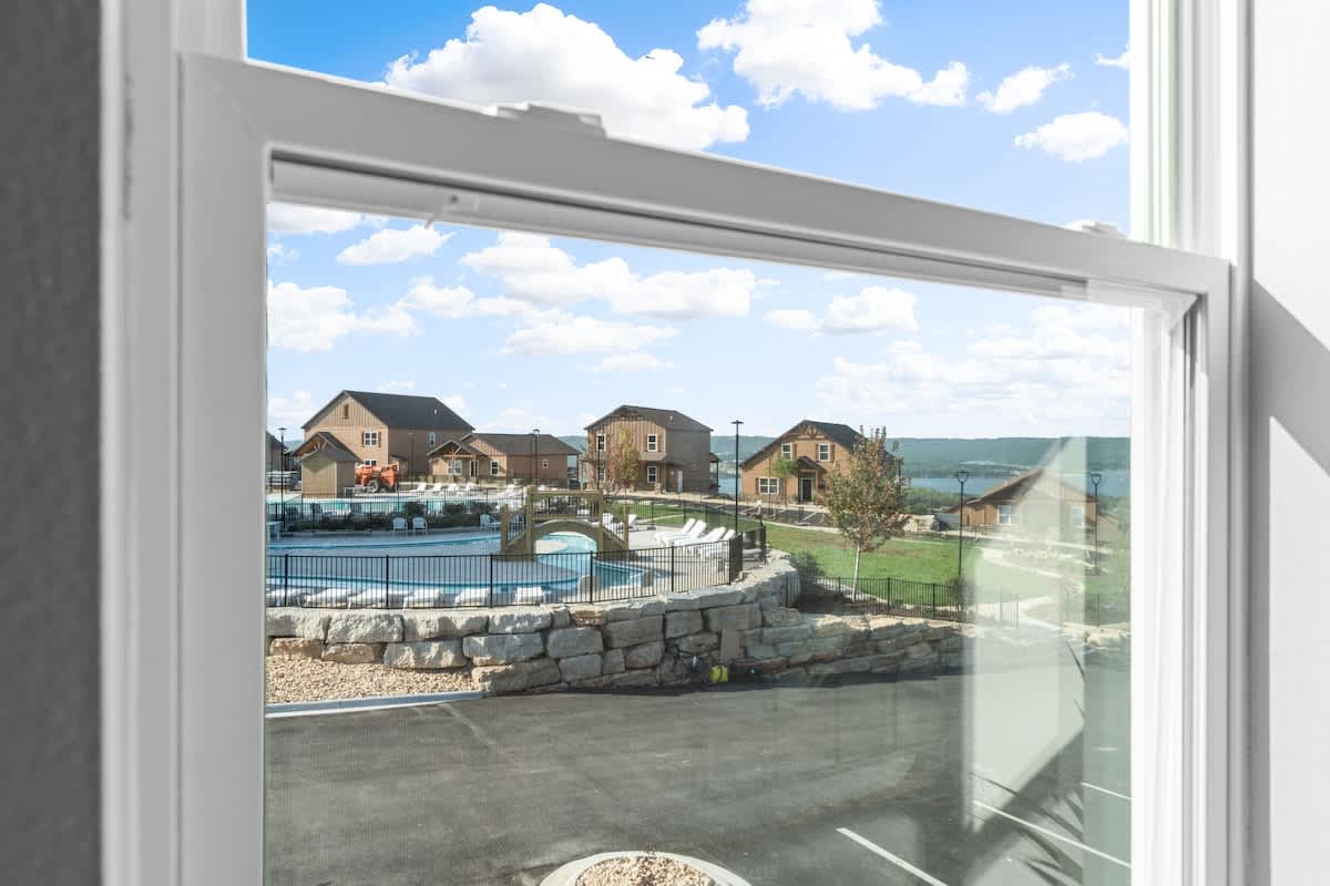 View of the Lazy River/Pool from the Loft Bedroom
