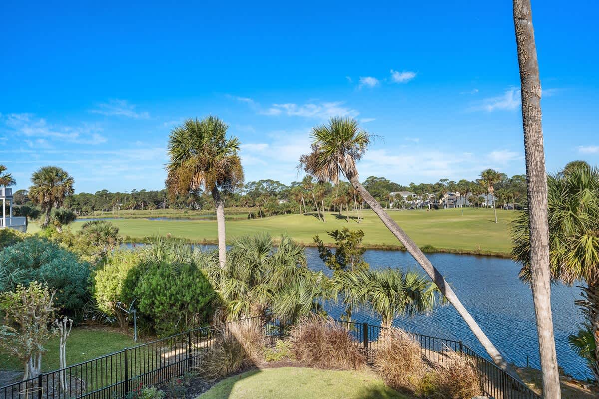 Beautiful golf course views from the backyard