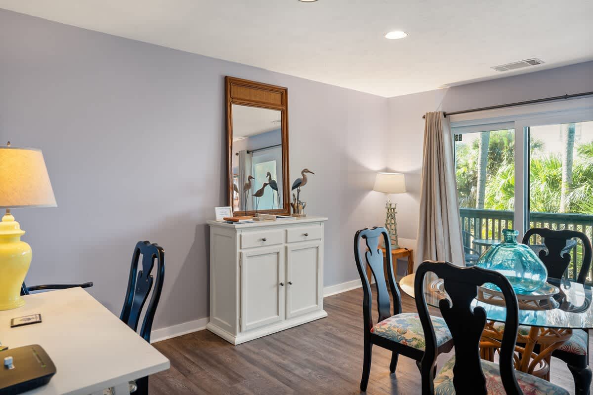 Open concept living and dining rooms