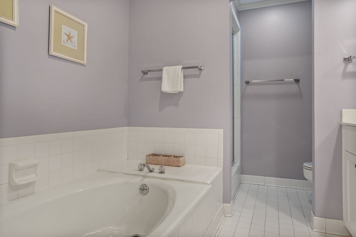 Master bedroom with en suite bathroom